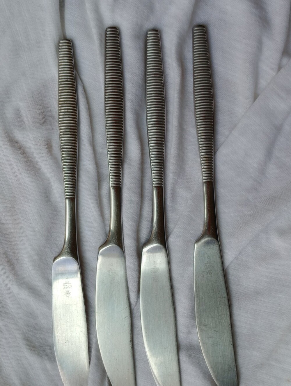 Dansk Denmark Set Of Four Butter Knives/ IHQ /VI MCM Stainless Replacement Pcs - Picture 8 of 9